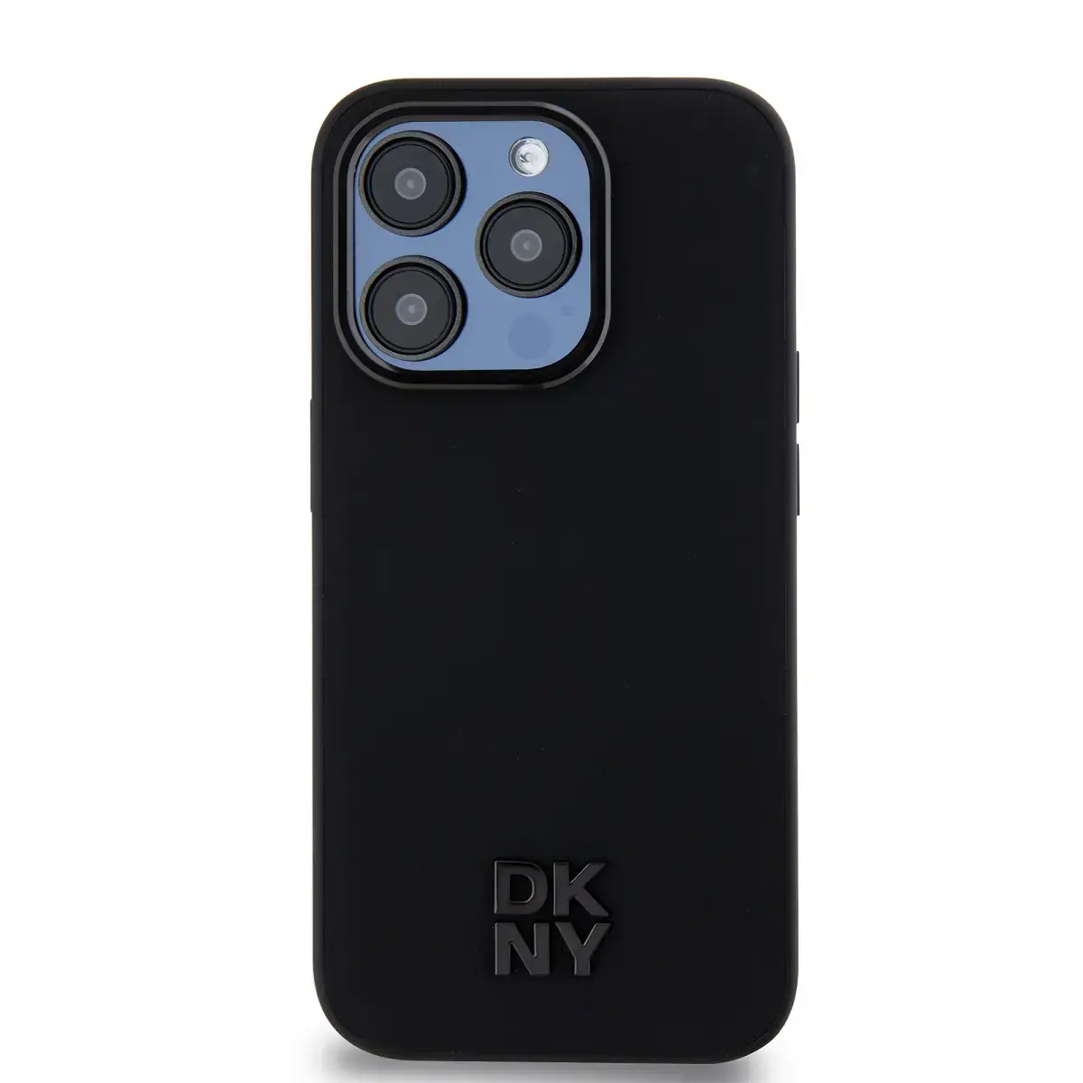 DKNY PU Leather Stack Logo Magsafe Case for iPhone 14 Pro Black