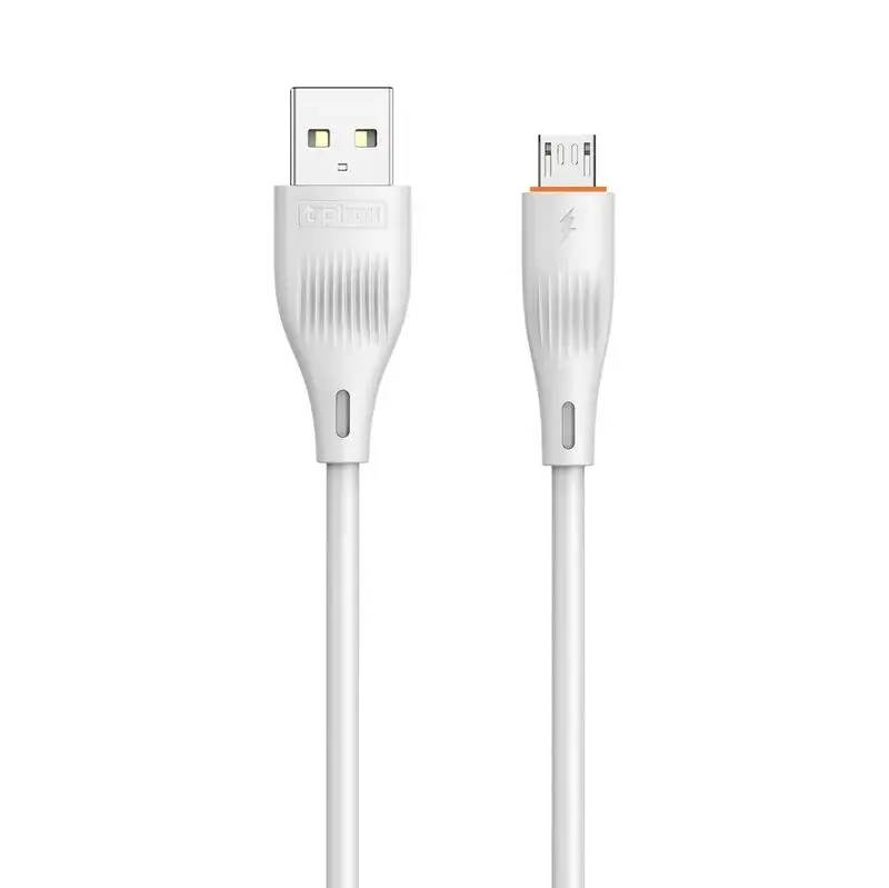 T-PHOX X-LITE datu pārraides un uzlādes vads | USB-A uz Micro USB | 15W | 1m | balts