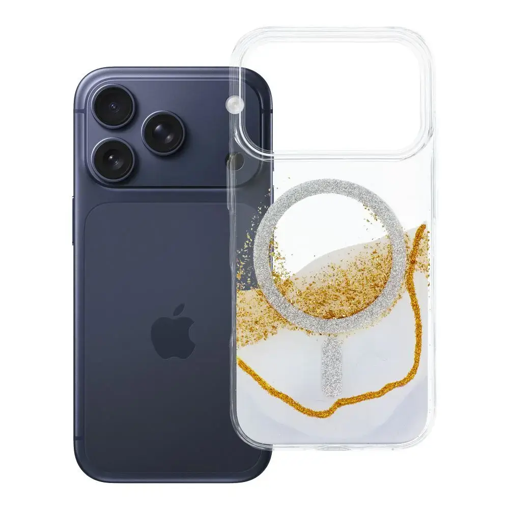 Golden maciņš ar MagSafe atbalstu telefonam iPhone 17 Pro | iPhone 18 Pro balts