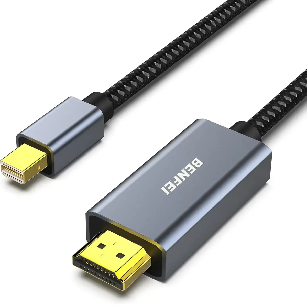 BENFEI cable mini DisplayPort to HDMI 4K 30Hz 0,9 m gray