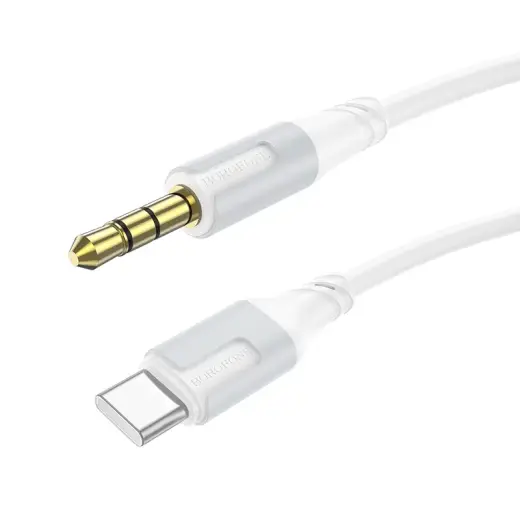 Borofone Cable BL19 Creator - jack 3,5mm to Type C - 1 metre white