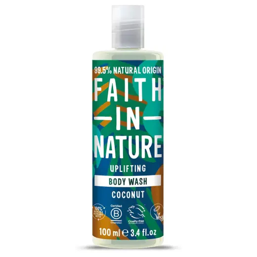 Faith In Nature, Coconut, Uplifting, Body Wash, 100 ml