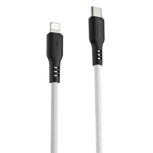 Proove Rebirth data transfer and charging cable | USB-C to Lightning | 60W | 1m | white