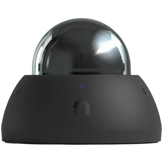 Ubiquiti AI Dome Black Camera, All-weather, vandal-proof 4K (8MP) PoE, 40m IR night vision, ultra-wide viewing angle, Advanced AI features, integrated microphones, Micro SD card support
