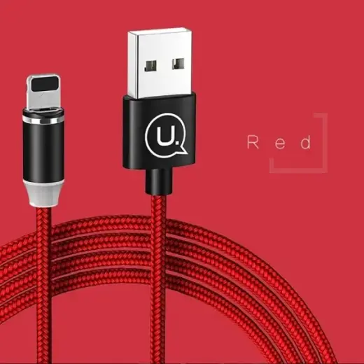 USAMS SJ292USB02 провод для передачи данных и зарядки | USB-A на Lightning | 10.5W | 1m | красный