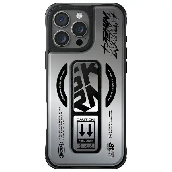 Skinarma case Kira Kobai iPhone 16 Pro 6.3" Magnetic Charging Grip Stand chrome