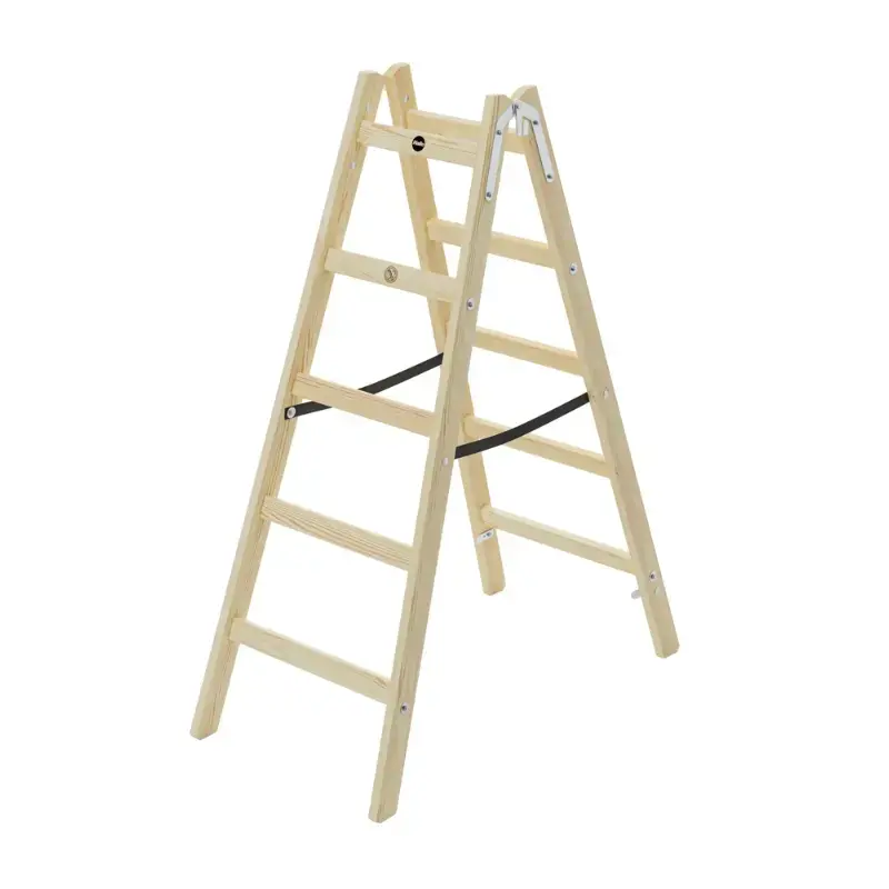 Double-sided ladder H40 StandardLine / wooden / 2x5 steps