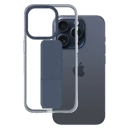 Amazing Thing Titan Pro Holder telefoni ümbris alusega iPhone 15 Pro Max tumesinine