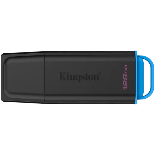 KINGSTON 128GB Portable USB 3.2 Gen 1 DataTraveler Exodia Black/Blue