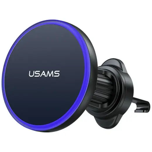 Car Mount with Wireless Charging for Air Vent USAMS black