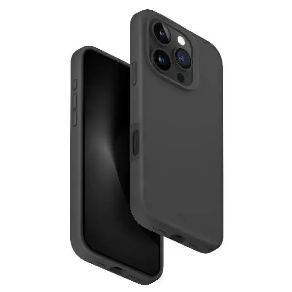 UNIQ etui Lino Hue iPhone 16 Pro Max 6.9" Magclick Charging szary|charcoal grey