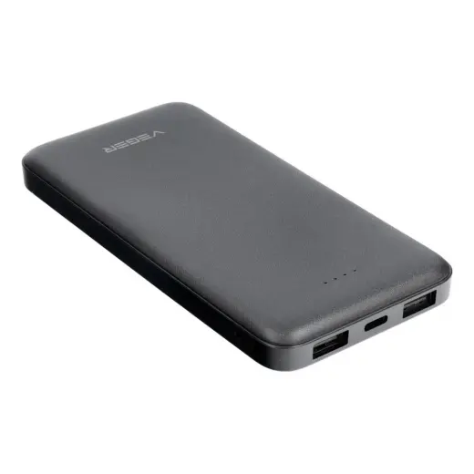 Veger A10 (W1065) ārējais akumulators (powerbank) | 10 000 mAh | 10W | USB-A, Micro USB | melns