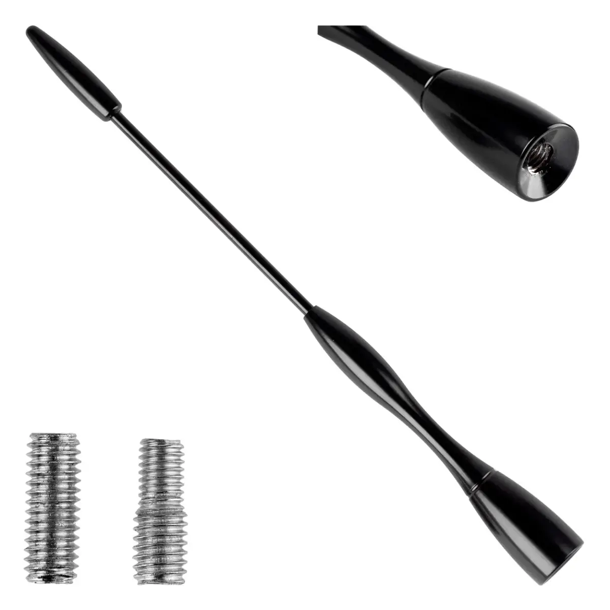 Car Antenna Aluminium mast 16 cm 5/6mm adaptor ANTM04 AMIO-01052