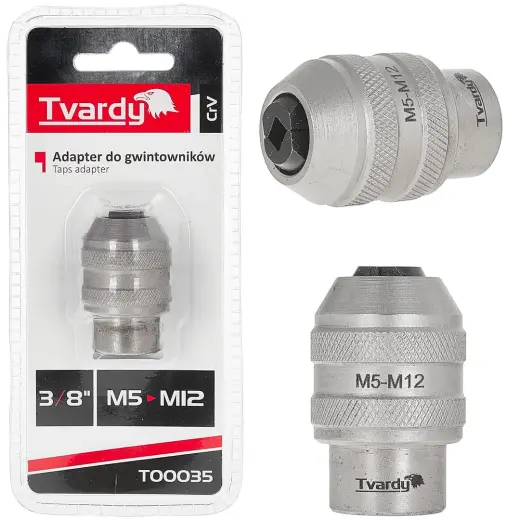 3/8" M5-M12 vītņgriežu adapteris CrV