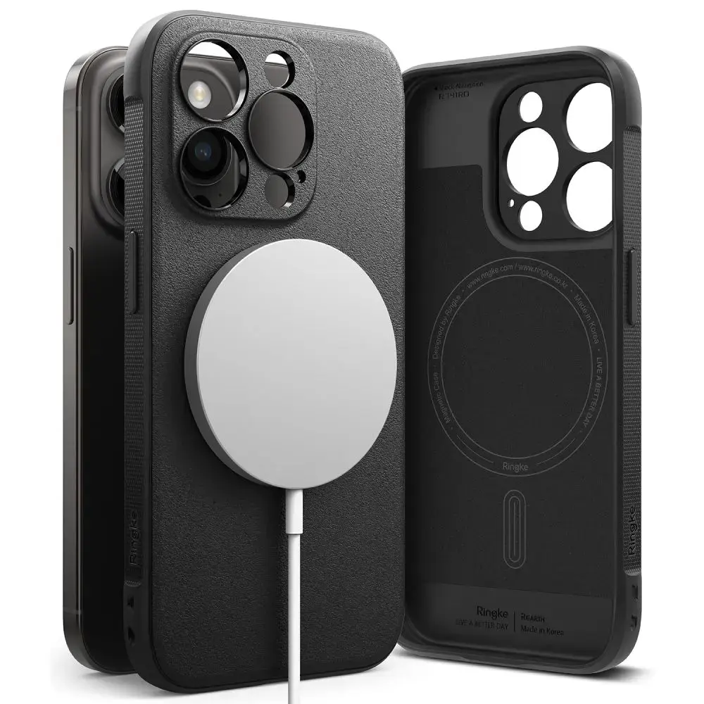 RINGKE ONYX MAGNĒTISKAIS MAGSAFE IPHONE 15 PRO MELNS