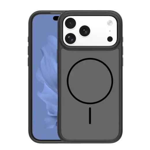 Frame Thin Mag phone case with MagSafe support for iPhone 17 Pro Max black