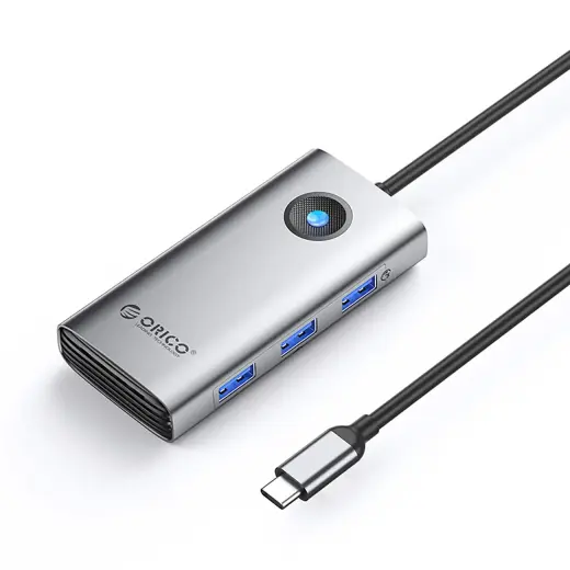 Orico PW11-6P USB-C Hub Docking Station 3x USB-A 3.0 + 1x USB-C 2.0 + 1x HDMI - Gray