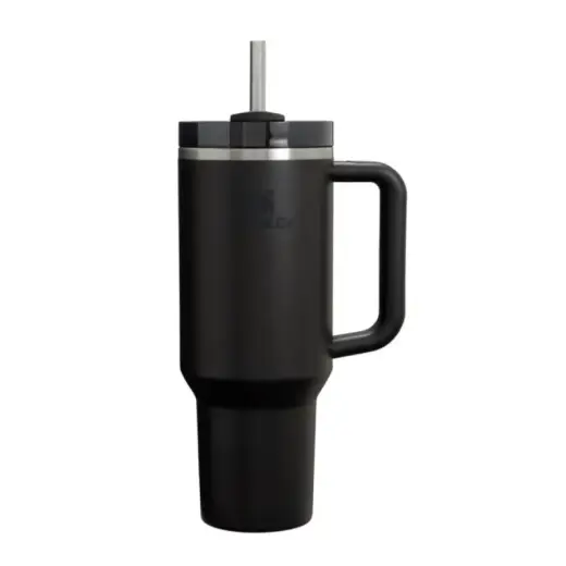 Termo puodelis su šiaudeliu The Quencher H2.O FlowState Tumbler 1,18L juodas 2.0