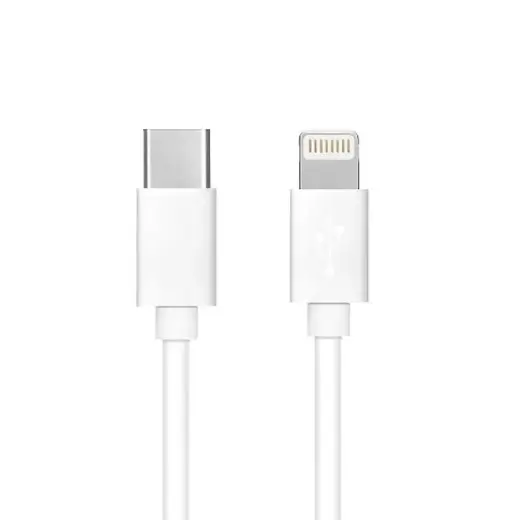 C291 datu pārraides un uzlādes vads | USB-C uz Lightning | PD | 27W | 1m | balts