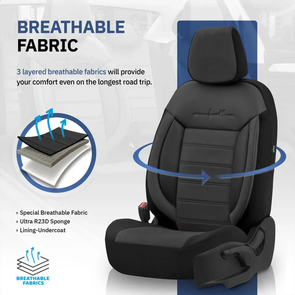 Car seat covers set OTOM COMFORTLINE 209