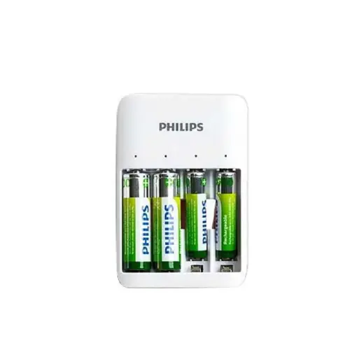 PHILIPS Quad channel battery charger for NiMH USB + 2xAA 1300mAh + 2xAAA 7000mAh