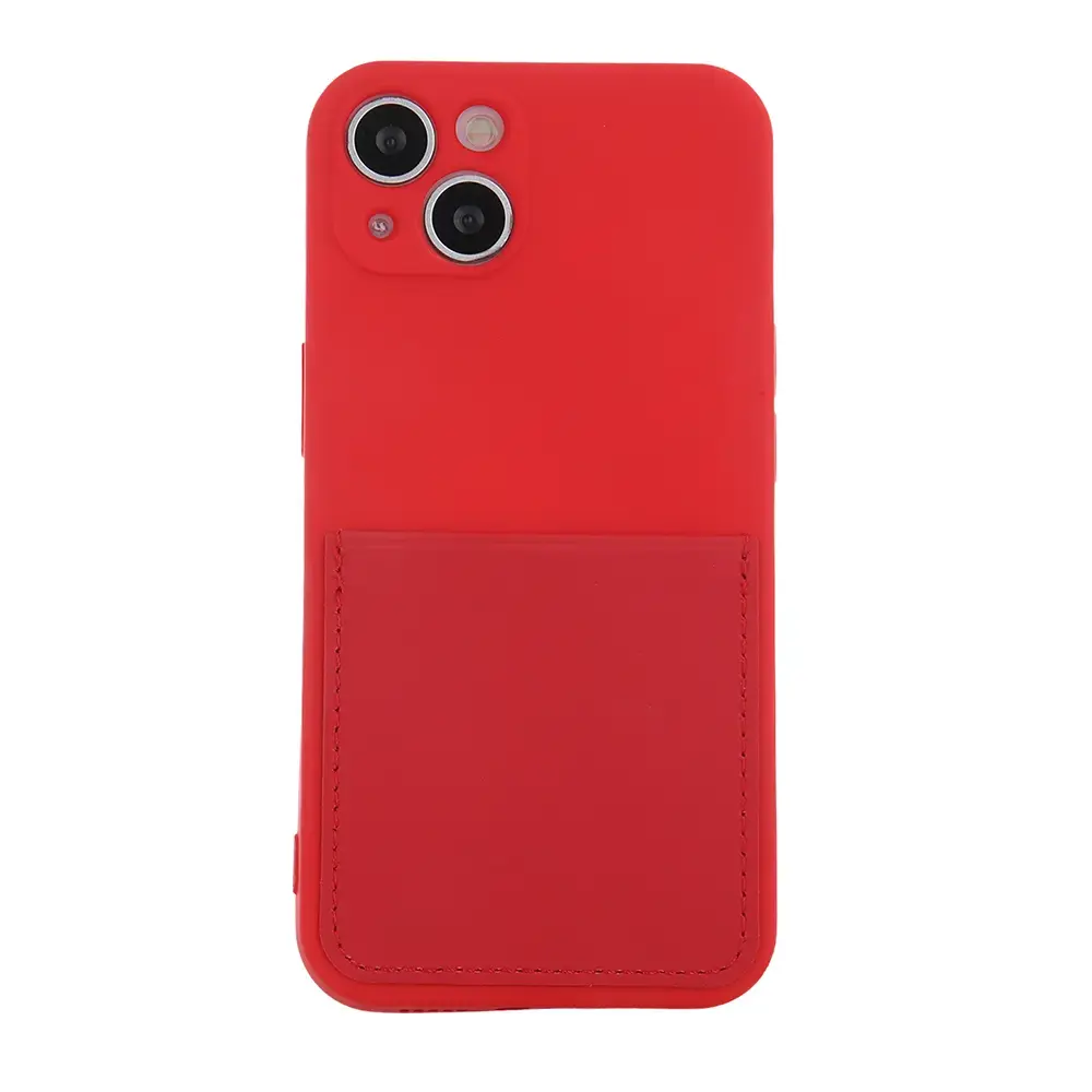 Fusion Card Case silikona aizsargapvalks Samsung A135 Galaxy A13 4G sarkans
