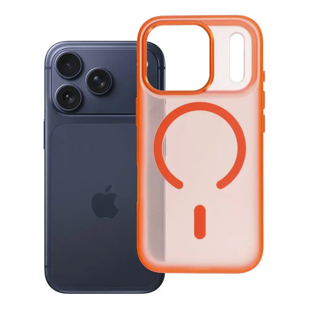 Flexline Mag maciņš ar MagSafe atbalstu telefonam iPhone 17 Pro oranžs