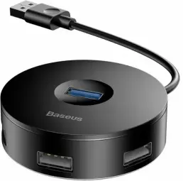 Baseus CAHUB-F01 USB Hub 1 x 4 Splitter Box Black