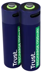 Baterijas Trust USB-C Rechargeable AA Batteries 2pack