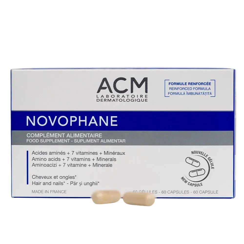 Laboratoire ACM, Novophane, Strengthen Hair & Nails, Capsules, 60 pcs