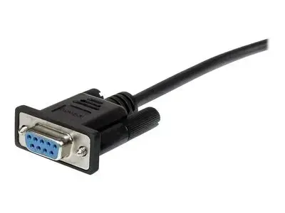 StarTech.com 0.5m Black Straight Through DB9 RS232 Serial Cable - DB9 RS232 Serial Extension Cable - Male to Female Cable - 50cm (MXT10050CMBK) - serial extension cable - 50 cm