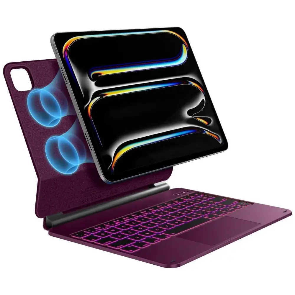 Typecase Edge Keyboard Case for iPad Pro 11" (2024/2025) - Raspberry