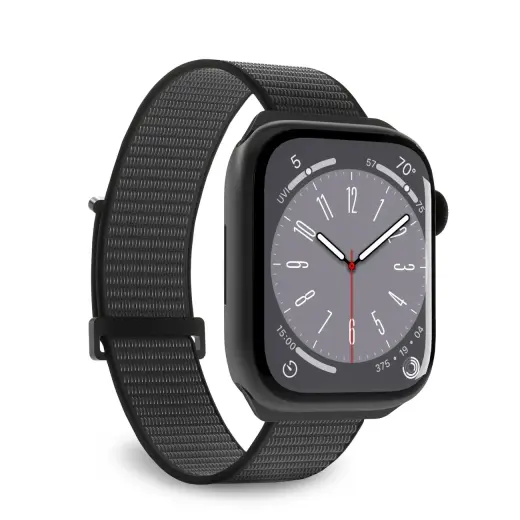 Puro Sport nutikella rihm Apple Watch (38/40/41 mm) jaoks | nailonist | must