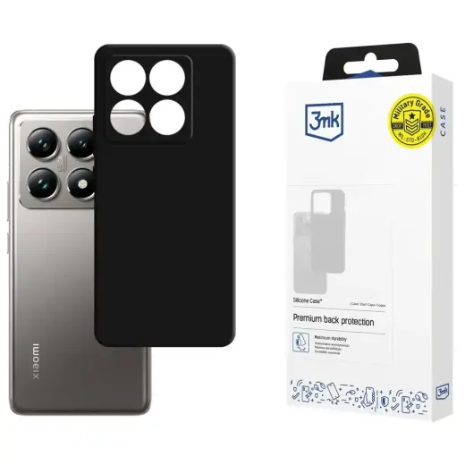 Case 3MK Silicone Case for Xiaomi 14T Pro black