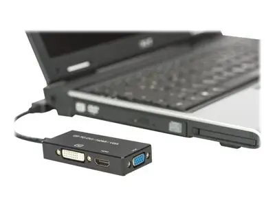 ASSMANN video adapter - DisplayPort | HDMI | DVI | VGA - 20 cm