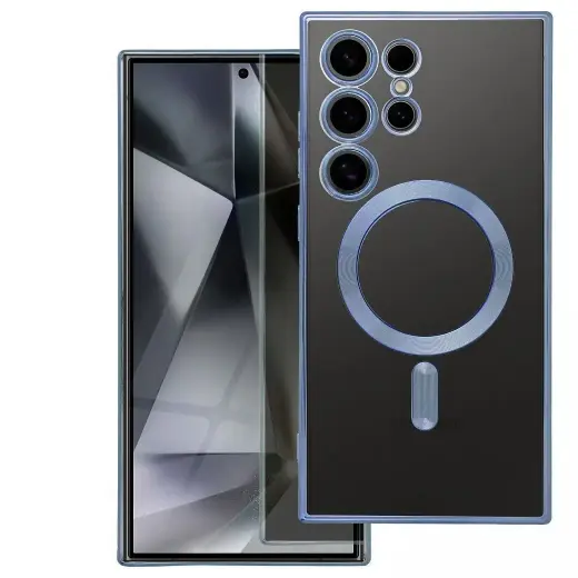 Electro Mag telefono dėklas su MagSafe palaikymu Samsung Galaxy A37 (A376) mėlynas