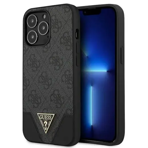GUHCP13XPU4GHBK Guess 4G Hard Case Metal Logo for iPhone 13 Pro Max Grey