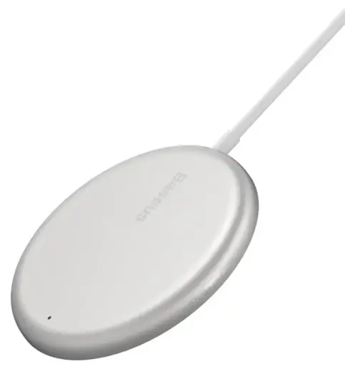 Baseus WXJK-F02 Simple Mini Magnetic Wireless Charger White