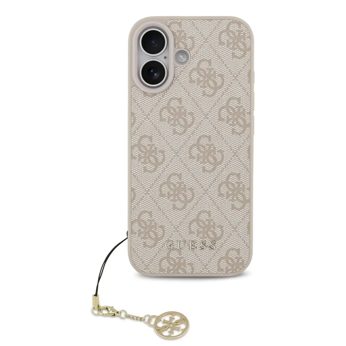 Guess 4G Charm Case for iPhone 17 Tone on Tone Pink