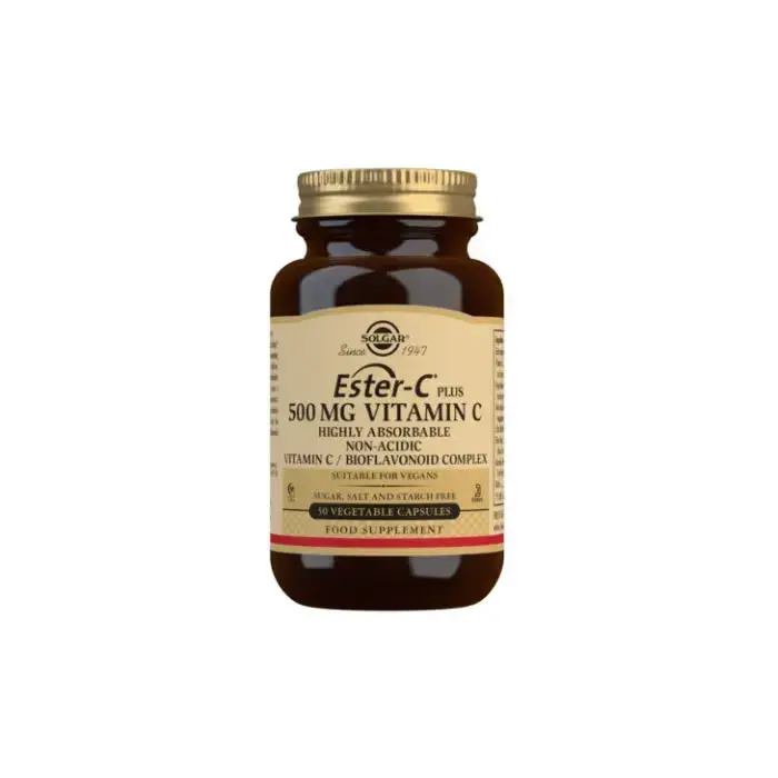 Solgar Ester-C Plus 500 mg Vitamin C Vegetable Capsules - Pack of 50