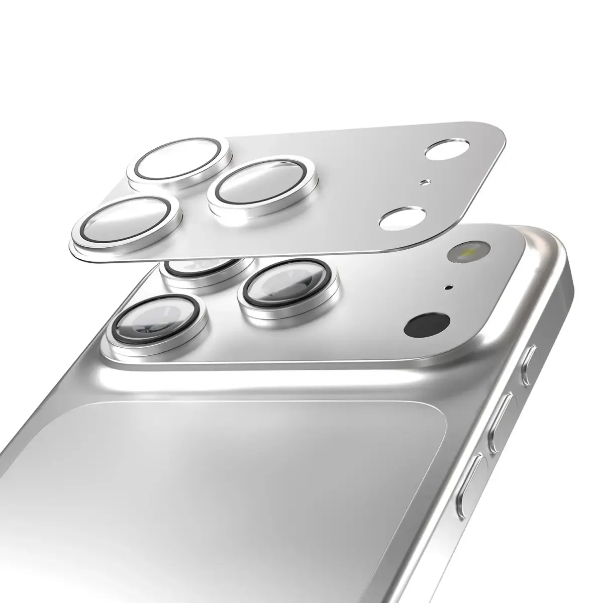 Etteri full camera lens guard for iPhone 17 Pro silver