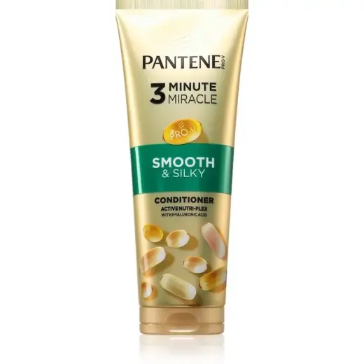 Pantene 3 Minute Miracle Smooth&Silky 3 Minute Deep Conditioner for Damaged Hair 220ml