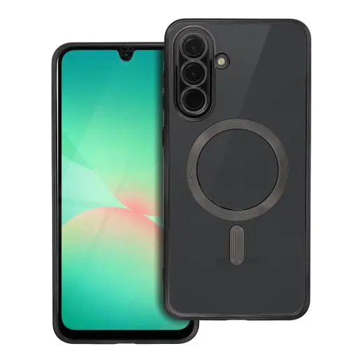 Electro Mag telefono dėklas su MagSafe palaikymu Samsung Galaxy A56 (A566) juodas