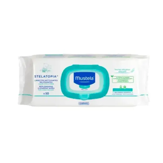 Mustela Stelatopia Replenishing Cleansing Wipes 50U