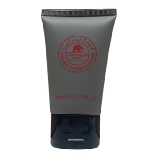 Crabtree & Evelyn, Indian Sandalwood, Shower Gel & Shampoo 2-In-1, 50 ml