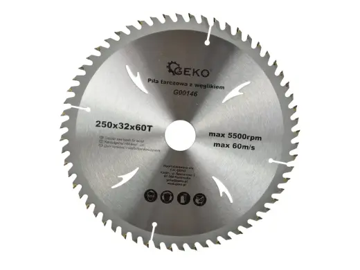 GEKO TCT ketassae tera puidule 250x32x60T