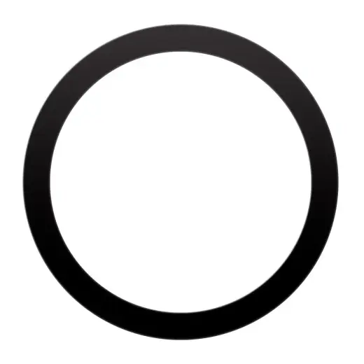 Universal round plate / magnet ring compatible with MagSafe black 