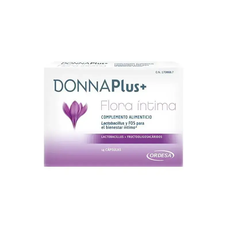 DONNA PLUS Donnaplus Food Supplement Flora Intima Plus 14 Capsules