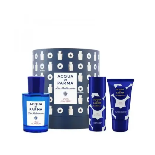 Acqua Di Parma Blu Mediterraneo Fico Di Amalfi Eau De Toilette Spray 75ml Set 3 Pieces