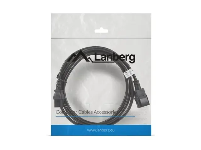 Extension power cable IEC 320 C13 - C14 VDE 3M Black